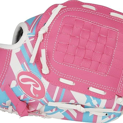Rawlings | Remix T-Ball & Youth Baseball Glove | Left Hand Throw | 9" | Pink