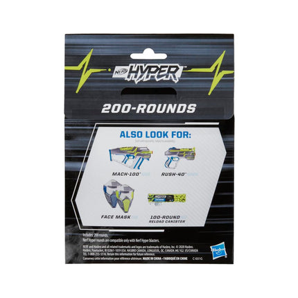 NERF Hyper 200-Round Refill Includes 200 Hyper Rounds, for Use Hyper Blasters, Stock Up Hyper Games
