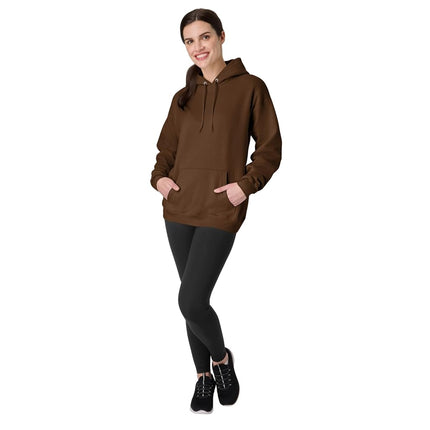 Hanes Men's EcoSmart Hoodie, Midweight Fleece, Pullover Hooded Sweatshirt, Army Brown, XXL