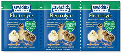 Sav-A-Chick 18 Piece Bundle - 9 Packages Electrolytes and Vitamin Plus 9 Packets Probiotic