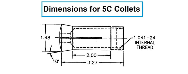 HHIP 3900-1124 5C Round Collet, 27/64"