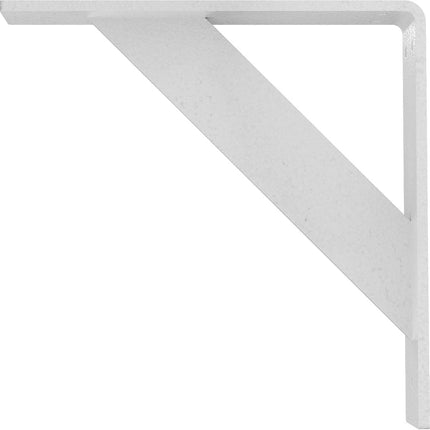 Ekena Millwork BKTM02X10X10TRHWH 2"W x 10"D x 10"H Traditional Steel Bracket, Hammered White