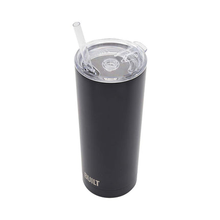 BUILT Beast Double Walled Stainless Steel Tumbler, 20-Ounces, Black