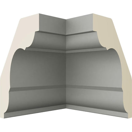 Ekena Millwork MIC02X02JE-CASE-4 P x 2 1/4" H Inside Corner for Moulding MLD02X02X03JE (4-Pack), 4/Pack
