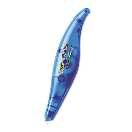 BIC White-Out Exact Liner Correction Tape Pen, Non-Refillable, 1/5 Inch x 236 Inches (WOELP11)