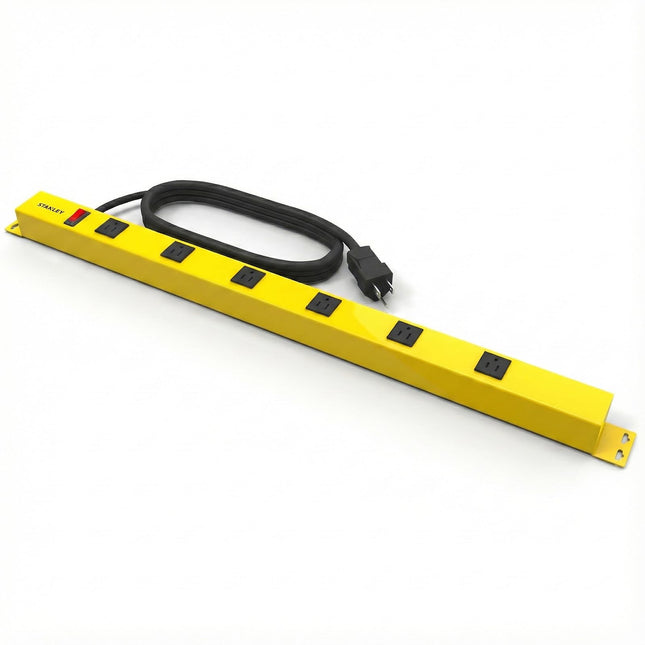 Stanley 31613 Pro6 Metal Power Bar, Black/Yellow, 