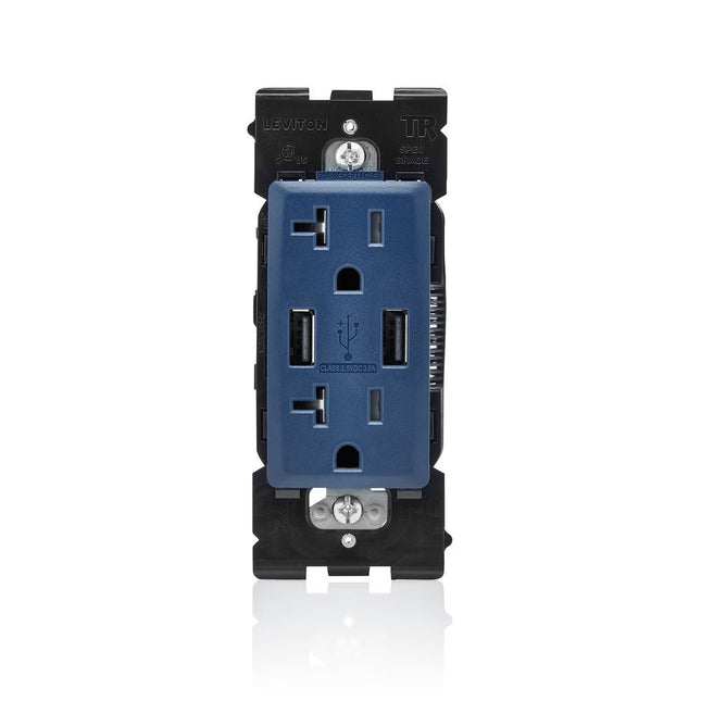 Leviton RUAA2-RN Renu USB Charger/Tamper-Resistant