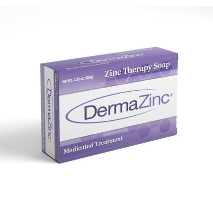 Dermalogix DermaZinc Jabón de Zinc Terapéutico Tratamiento Medicado - 5 Barras Nuevo Tamaño Más Grande