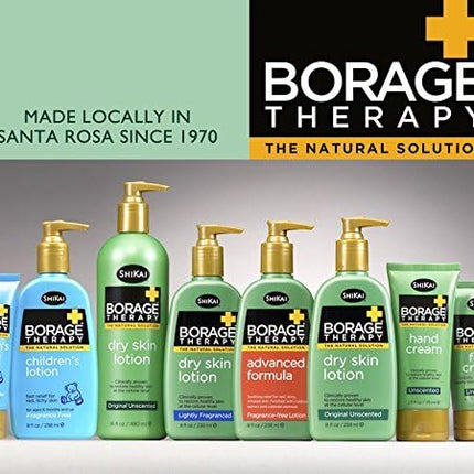 ShiKai - Crème Hydratante à base de plantes Borage Therapy pour peaux sèches, soulagement apaisant et hydratant pour peaux sèches, irritées et sujettes aux démangeaisons, non grasse, adaptée aux peaux sensibles (sans parfum, 236 ml)