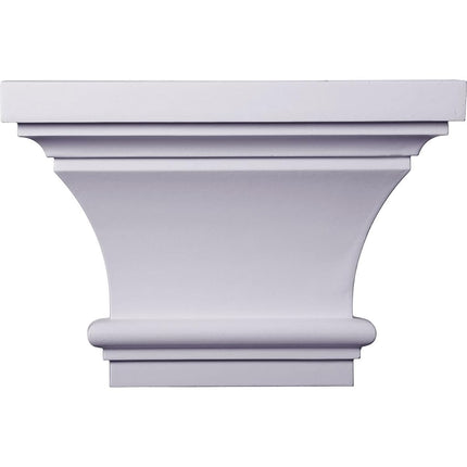 Ekena Millwork CAP13X09X06CL 13" 8 7/8" H x 4" P Classic Capital (Fits Pilasters up to 7" W x 1" D), Primed