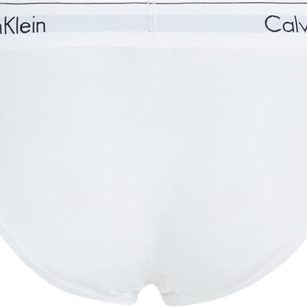 Calvin Klein Women's Modern Cotton Stretch Bikini Panty Underwear, White, L