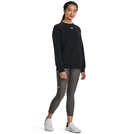 Under Armour Womens Rival Fleece Crew Black XS