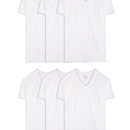 Fruit of the Loom Men's V-Neck Undershirts, Moistu