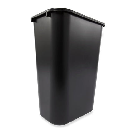 Rubbermaid Commercial Products Fg295700Bla Plastic Resin Deskside Wastebasket, 10 Gallon/41 Quart, Black
