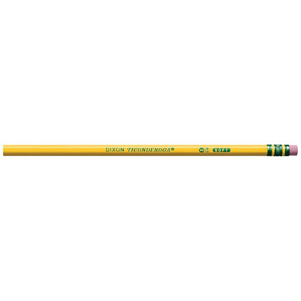 Ticonderoga Dixon Wood-Cased #2 HB Pencils, Box of 24, Yellow (13924)