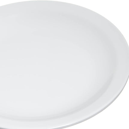 Carlisle FoodService Products Kingline Plastic Bread Plate, Butter Plate, Melamine Plate for Catering, Restaurants, 5.5 Inches, White, (Pack of 48)