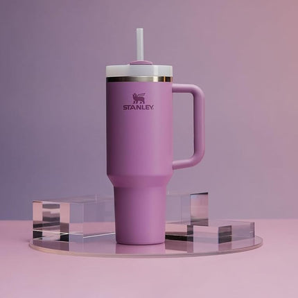 Stanley Quencher H2.0 FlowState Stainless Steel Vacuum Insulated Tumbler with Lid and Straw for Water, Iced Tea or Coffee, Smoothie and More, Lilac, 40oz, 10-11673-071