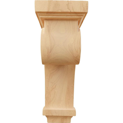 Ekena COR03X05X09SCRO 3 1/4-Inch Width x 5-Inch Depth x 9-Inch Height Scroll Corbel - Red Oak