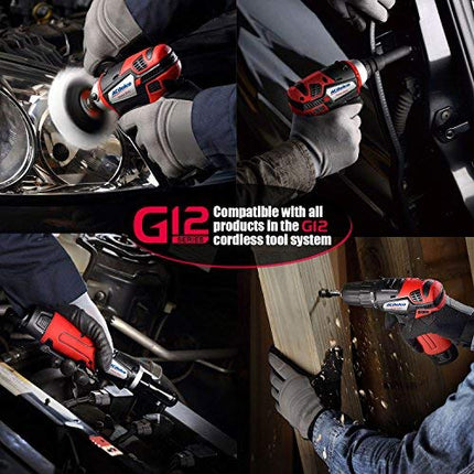 ACDelco ARW1209-K14 G12 Series 12V Li-ion Cordless 3/8” Ratchet Wrench & Impact Wrench Combo Tool Kit with Canvas Bag