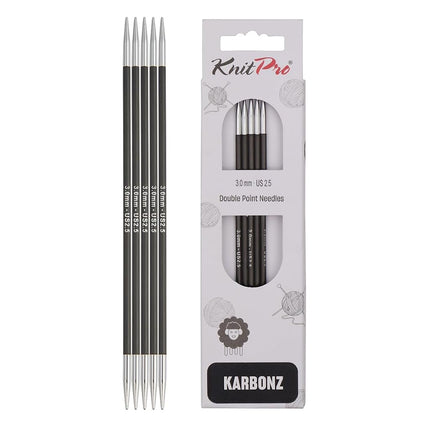 KnitPro Karbonz Double Pointed Needles 6" (15cm) |