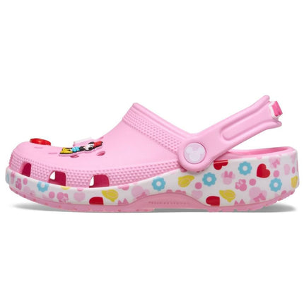 Crocs Unisex-Child Kids' Disney Clog | Mickey Minnie Mouse Shoes, Pink/Minnie Jibbitz, 6 UK