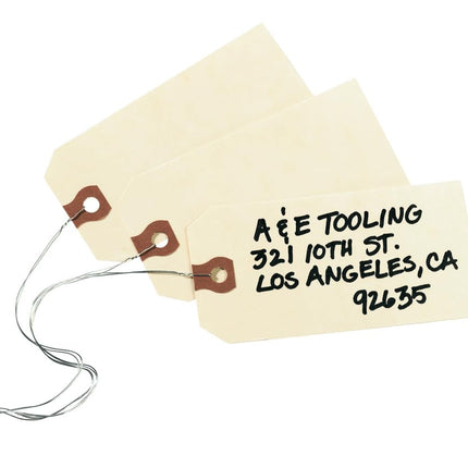 Avery Shipping Tags with Wire, 11.5 pt. Stock, 4-1/4" x 2-1/8", 1,000 Manila Hang Tags (12604)