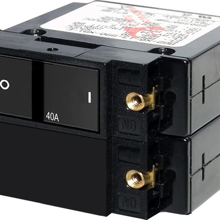 Blue Sea Systems A-Series Flat Rocker Double Pole 40A Circuit Breaker