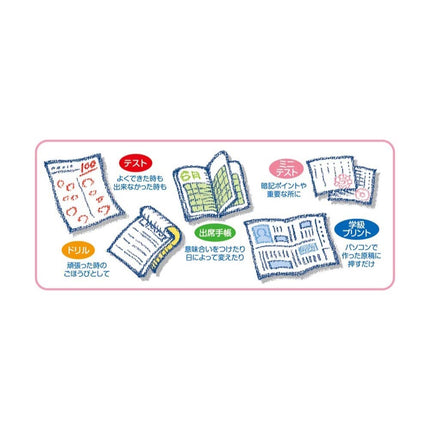 Beverly Snoopy Stamp Hanko Wooden Reward Stamp Set, English SDH-112