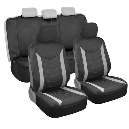 Fundas de asiento impermeables Motor Trend SpillGuard Full Set – Protectores de asiento de neopreno con asiento trasero dividido, fundas de asiento de coche para automóviles, camionetas y SUV
