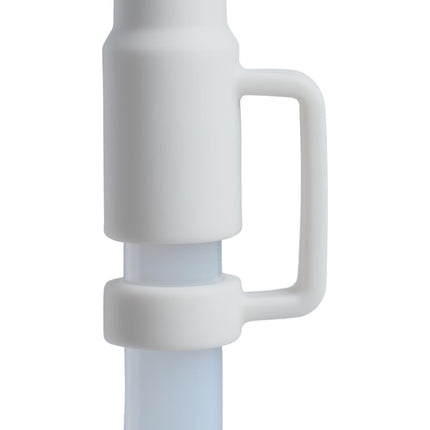 Stanley Quencher Boot and Straw Cover Cap | Anti-Slip Silicone Protector for 14 oz Tumbler with Handle | Accessory Set for Stainless Steel Drinking Cup | BPA-Free | Pale Stone
