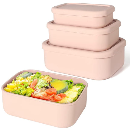 Keweis Silicone Food Storage Containers, Set of 3 