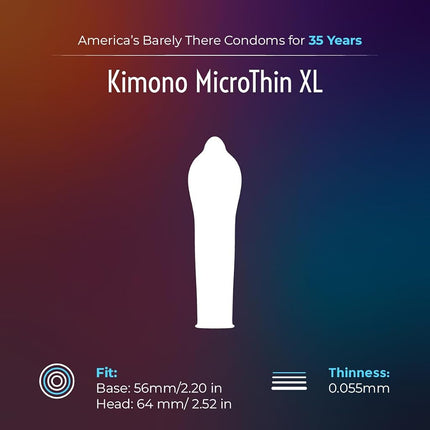 Kimono Microthin Xl Extra Large, 36 Count