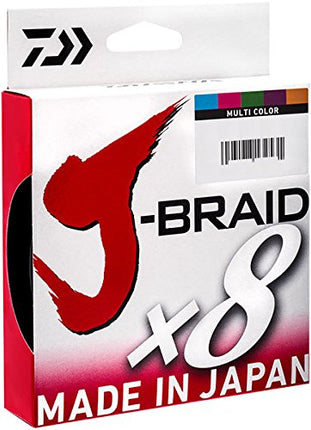 J-BRAIDX8, Filler Spool, Multi-Color, Mono Dia.= 8lb.