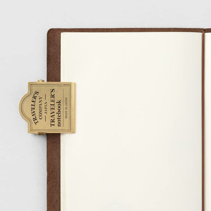 Traveler's Notebook, Brass Clip, TRC Logo, 43089006