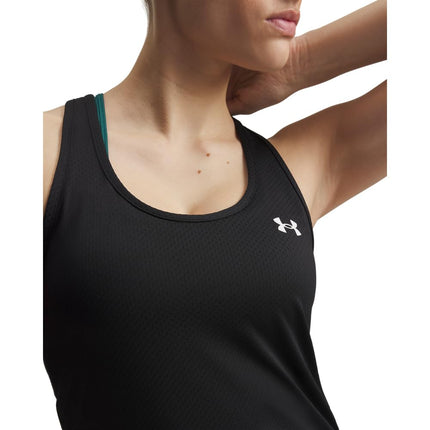 Under Armour Womens Tech Mesh Racer Tank-Top Black L