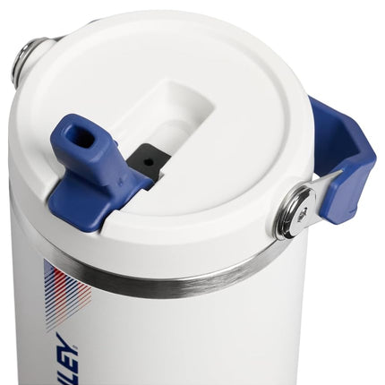 STANLEY IceFlow 2.0 Flip Straw Tumbler, 30 oz, Team White Dark Blue