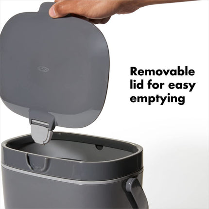 OXO Good Grips Easy Clean Compost Bin Charcoal 6.6 L