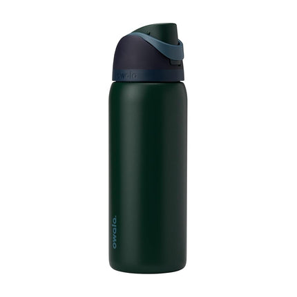 Owala FreeSip Botella de agua de acero inoxidable aislada con popote, botella de agua deportiva sin BPA, ideal para viajar, 32 oz, Lost Signal