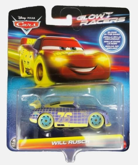 Disney Pixar Cars Glow Racers - Will Rusch - Cars 