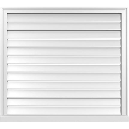 40"W x 36"H Rectangle Surface Mount PVC Gable Vent