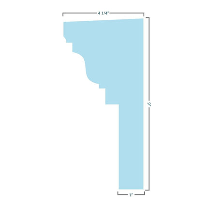 24" Bottom Width x 30 1/4" Top Width x 9"H x 1"P Crosshead