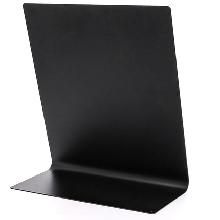 Bekith 2 Pack Magnetic Bulletin Board with Easel Stand, 11 x 9.8 Inch Magnetic Metal Board for Tabletop, Memo Display Board for Home, School, Kitchen, Office, Black