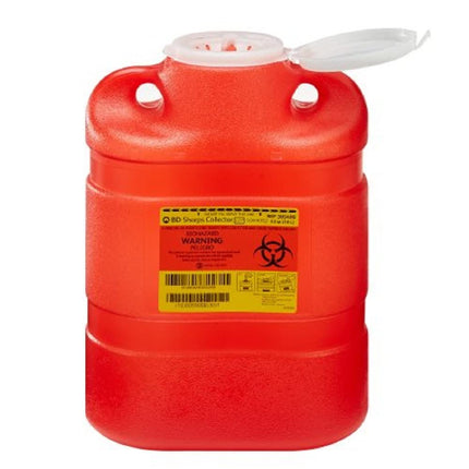 BD Sharps Collector 8.2 qt Large, Red