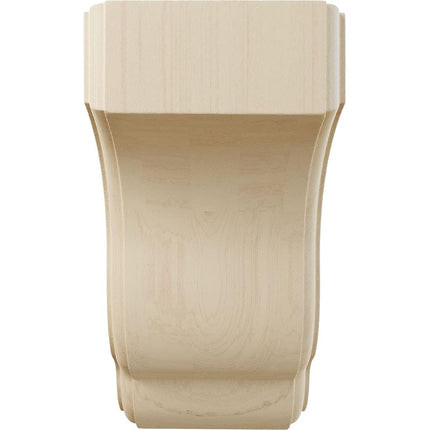 Ekena COR03X04X06CPRW 3 1/2-Inch Width x 4-Inch Depth x 6 1/2-Inch Height Capistrano Mission Corbel - Rubber Wood
