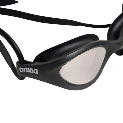 ARENA Unisex 365 Swim Goggles for Fitness Swimmers Comfortable Anti-Fog Watertight Design Mirror Lens Lap Swimming Men and Women, Mirror Silver/Dark Gray/Black