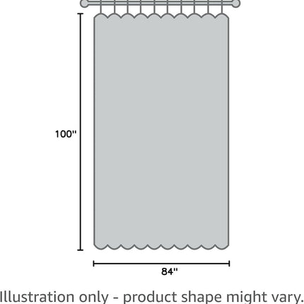 Cortina extra ancha de lino con oscurecimiento de ambiente HPD Half Price Drapes (1 panel) 100 x 84, BOCH-LN1855-84-DW, color Oyster
