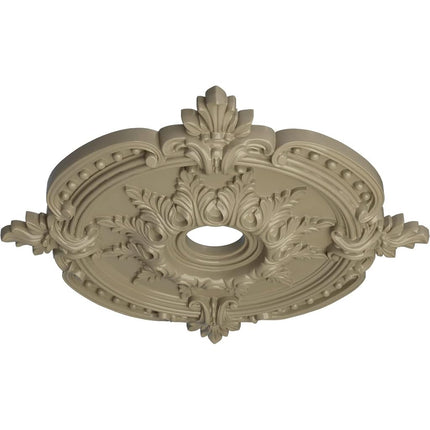 Ekena Millwork CM28BEGDF Benson Classic Ceiling Medallion (Fits Canopies up to 6 1/2"), Hand Painted, 28 3/8"Od X 3 3/4"Id X 1 5/8"P, Gobi Desert