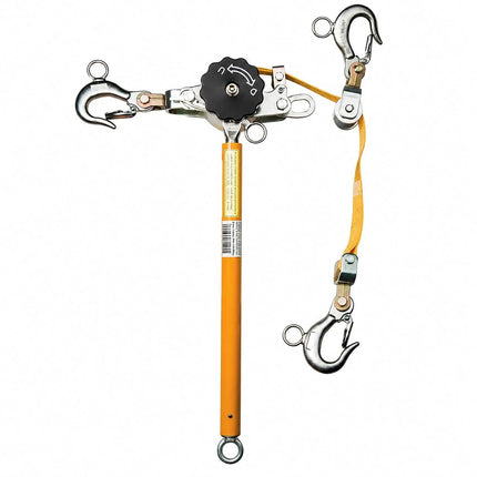 Klein Tools KN1500PEXH Web-Strap Ratchet Hoist with Hot Rings