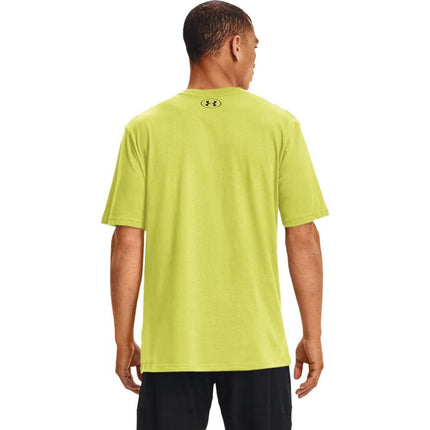Under Armour Camiseta de manga corta para hombre Ua Sportstyle Left Chest, (743) Amarillo Lima/Negro, XS
