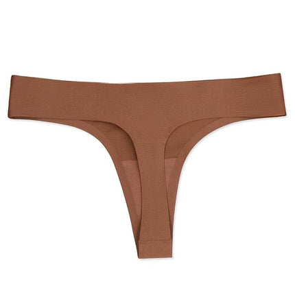 Capezio womens Seamless Thong, Mocha, XL